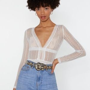 Sheer Me Out Lace Bodysuit